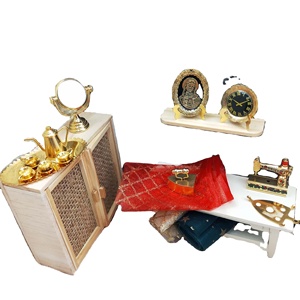 Accessoires miniatures pour maison de poupée 1:12 <span class=keywords><strong>Atelier</strong></span> de <span class=keywords><strong>couture</strong></span> doré et é<span class=keywords><strong>l</strong></span>égant - Product Image 6