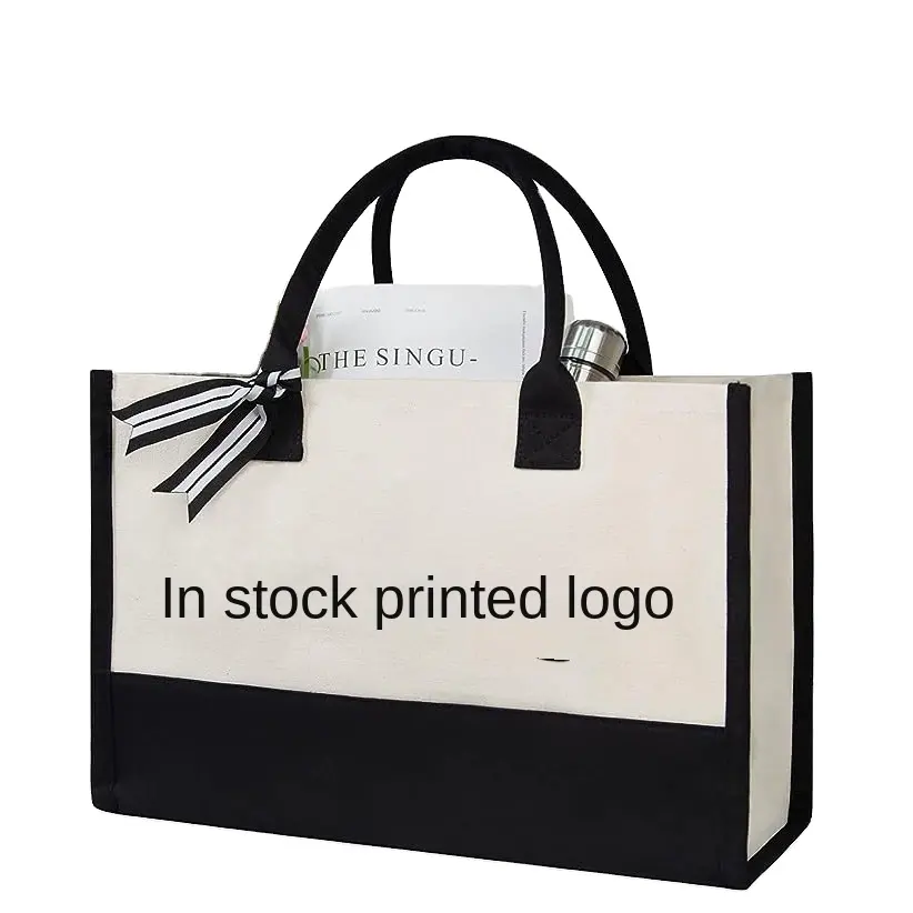 Холщовая Сумка-тоут с логотипом на заказ, Подарочная сумка большой емкости для покупок, персонализированная дизайнерская сумка-тоут с буквами
