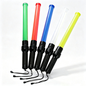 Bastón de Señalización LED de Alta Visibilidad con Mango Antideslizante, Cordón Antipérdida, Resistente a la Lluvia y el Niebla, para Control de Tráfico y Advertencia - Product Image 4