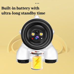 מכירות חמות לטווח ארוך אבטחה wifi 360 ° מצלמה מסתובב חכם צגים לחיות מחמד רובוט נייד עם הודעת אזעקה אבטחה - Product Image 3