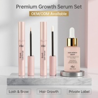 Sérum de croissance des cils testé par des dermatologues, formule aux extraits de plantes et à l'huile de ricin, résultats rapides, fabrication en marque privée, vente en gros