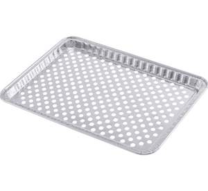 Bandeja para parrilla de barbacoa de papel de aluminio de grado alimenticio de alta calidad, bandeja para <span class=keywords><strong>galletas</strong></span>, sartén desechable ecológica de 13 pulgadas y 15 pulgadas - Product Image 1