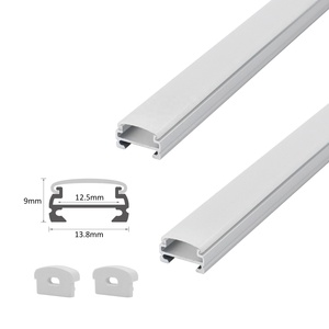 Led striscia di luce diffusore in alluminio canale 074 mensola illuminazione a forma di <span class=keywords><strong>U</strong></span> sistema di canali in alluminio - Product Image 3