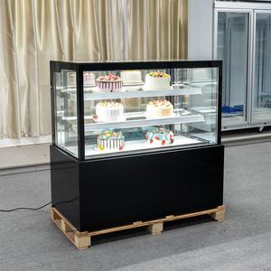 Réfrigérateur de présentation de gâteaux commercial, prix d'usine, porte coulissante en verre rectangulaire, réfrigérateur de boulangerie sucrée - Product Image 4