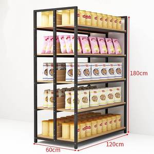 Rak <span class=keywords><strong>Display</strong></span> aluminium 4 lapisan hitam dicat, rak berdiri bebas multifungsi tugas berat untuk penggunaan makanan - Product Image 3