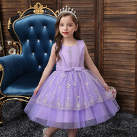 XA336 Fluffy Fleur Demoiselle D'honneur Fille Robes De Noce Robe De Bal Élégant Tulle Hors Épaule Anniversaire Première Communion Robes