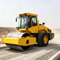 Compacteur routier compact de 12 tonnes, équipement de construction routière de fabricants chinois, machine vibrante