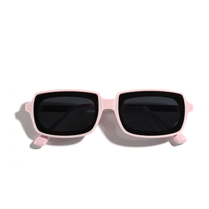 แว่นตากันแดดขาโลหะสำหรับผู้ชายแว่นตาสี่เหลี่ยม UV400สีชมพูสำหรับผู้หญิงเทรนด์ย้อนยุคใหม่ - Product Image 2