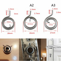 Ressort de torsion de remplacement en acier pour poignée de porte, loquet interne, réparation de meubles, accessoires de porte, 40 lb