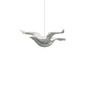 Abs пластиковая птица с изогнутыми крыльями висит орнамент из ивы домашний Ресторан Потолочный подвесной художественный Декор