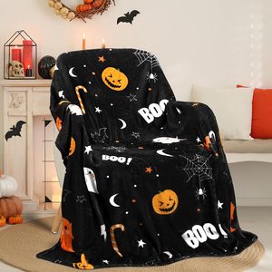 Manta de Franela Personalizada con Estampado Navideño, Ultra Suave, Cómoda, Moderna y Ligera, para Regalos de Halloween y Navidad - Product Image 6
