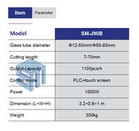 Hochpräzise Rotations-Flammglasrohr-Schneidemaschine mit Doppelstation für die Herstellung von Armreif- und Ringrohlingen