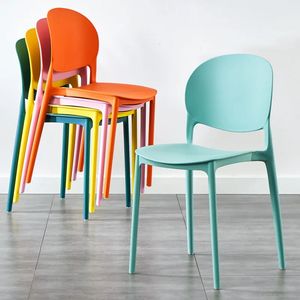 Modern Simple Full PP Plastic Dining <b>Chairs</b> Stackable <b>and</b> Colorful for Home Hotel <b>Cafe</b> Restaurant <b>Table</b> Use - Product Image 4