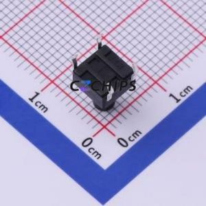 UK-B0202-G8.5-250 Tactile Switch Through hole-4P,6x6mm Switch Single Pole Single Throw Round Button 2.5N Through Hole - Product Image 2