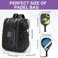 Sac de sport personnalisé avec logo pour tennis, padel, gym, raquettes de padel, pickleball et activités de plein air