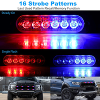 LED-Not licht Weiß Gelb Rot Blau 6LED 18W Not warnleuchte Ampel lampe für 12V 24V PKW SUV