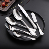 Ensemble de couverts de dîner en acier inoxydable 304 de haute qualité de luxe couverts de mariage royal vaisselle