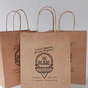 <span class=keywords><strong>KM</strong></span> Custom Retail Papel Kraft Compras Ropa Compras Bolsa de regalo Mango de lujo Mini embalaje - Product Image 2