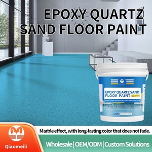 Cross-border Epoxy <b>Colored</b> <b>Sand</b> Self-Leveling Floor Paint Marble Pattern Water-Resistant Bright Gloss for Shopping Mall Workshop - Product Image 5