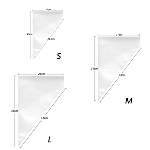 100 pezzi sacchetti di plastica monouso per torte S/M/L formati in Silicone modellato strumenti per torte crema glassa <span class=keywords><strong>biscotti</strong></span> per decorare fai da te - Product Image 4