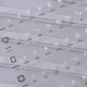 Ensembles de comparaison de pierres précieuses avec carte de pierres CZ taille 5A (Asscher/Rond/Cushion/Emeraude/Cœur/Marquise/Ovale/Poire/Princesse/Radiant) de 0,3 à 5 carats - Product Image 3