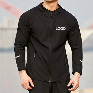 Customized <strong>Men's</strong> Windbreaker Zipper <strong>Jacket</strong> for <strong>Summer</strong> Sports Training Quick-Drying Hoodie Stand for Outdoor Exercise Running - Product Image 1