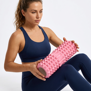 Crescent Durable Firm EVA Foam <b>Roller</b> Hollow <b>Spike</b> Yoga Column Massage Deep Tissue Muscle Relaxation Home Fitness Yoga Equipment - Product Image 6