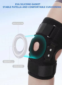 Attelle de genou articulée réglable avec stabilisateurs latéraux métalliques pour la protection sportive et l'arthrite - Product Image 3