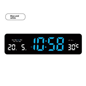 Siêu rộng 322 mét LED kỹ thuật số Đồng hồ báo thức bốn màu sắc tùy chọn giao diện TYPE-C được xây dựng trong nút pin hiện đại OFF-tường tùy chọn - Product Image 3