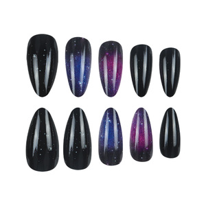 <span class=keywords><strong>Uñas</strong></span> <span class=keywords><strong>Postizas</strong></span> con Logotipo Personalizado, 24 Piezas, Estilo Almendra Clásico, con Espejo, Cobertura Total, ABS con <span class=keywords><strong>Pegamento</strong></span> - Product Image 3