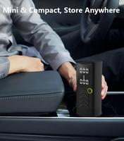Compresseur d'air portable 12V 6000mAh pour pneus, pompe électrique sans fil 22 cylindres avec affichage numérique LED pour voiture, idéal en cas d'urgence