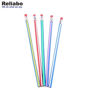 ดินสอดีไซน์แปลกใหม่สำหรับให้เป็นของขวัญเด็ก,ดินสอเนื้อนิ่มพร้อมยางลบปากกางอได้สีสันสดใส - Product Image 5