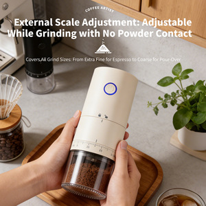 เครื่องบดเมล็ด<span class=keywords><strong>กาแฟ</strong></span>แบบพกพา ชาร์จไฟได้ ผลิตจากพลาสติกและโลหะ ใช้ในบ้านได้ อัตโ<span class=keywords><strong>นม</strong></span>ัติเต็มรูปแบบ ขนาดเล็ก บดละเอียดเป็นผงกาแฟ - Product Image 3