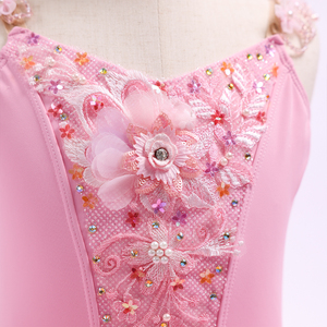 Vestido de Ballet Clásico para Niñas, Tutú de Poliéster/Rayón, Ropa de Danza Profesional para el Ballet Bella Durmiente - Product Image 3