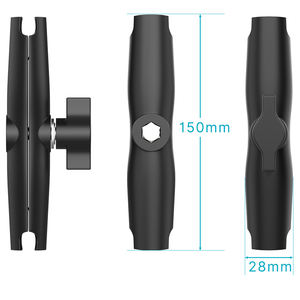 <span class=keywords><strong>Support</strong></span> universel pour téléphone portable de moto HONGDAK, tige de 6 cm, 9 cm, 15 cm, double rotule, bras lumineux, <span class=keywords><strong>support</strong></span> de téléphone pour vélo de montagne - Product Image 3