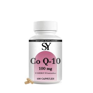 Cápsulas de coenzima <span class=keywords><strong>Q10</strong></span> orgánica suministradas por el fabricante para beneficio de mujeres y hombres, suplemento de cápsulas de COQ 10 saludable para la función cardíaca - Product Image 1