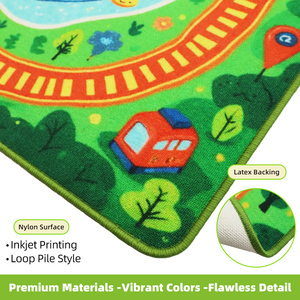 Tapis de jeu éducatif personnalisé avec carte du monde pour enfants, tapis de chambre d'enfant, tapis de salon pour bébé, tapis pour enfants - Product Image 2