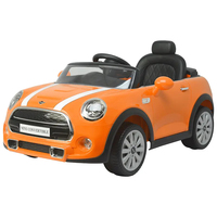 Auto de Empuje con Batería de 12V con Licencia Oficial de BMW MINI Convertible, Hecho de Plástico, Auto Eléctrico con Control Remoto para Niños de 3 a 6 Años