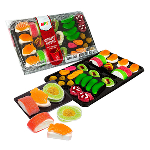 Boîte de <span class=keywords><strong>sushi</strong></span> bento en gros avec certificat BRC, bonbons gélifiés de grande taille, saveurs fruitées assorties, délicieux <span class=keywords><strong>sushi</strong></span> gélifié japonais - Product Image 1
