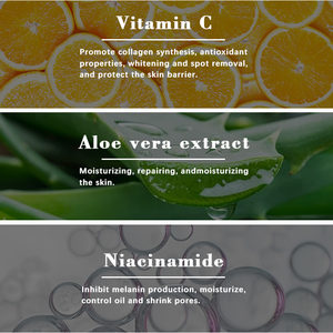 Commercio all'ingrosso Private Label Vegan idratante sbiancante per il viso lavata per la pulizia profonda della pelle schiarente vitamina C detergente per il viso - Product Image 4