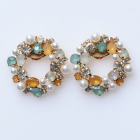 Bijoux de luxe amovibles en verre strass boucles métalliques décorations de chaussures ornements clips de chaussures pour femme décoration de chaussures