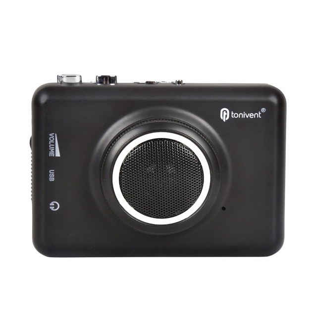 TONIVENT Portable Cassette to MP3 Player Mini USB Tape Player with Detachable Loudspeaker 3.5mm AUX Input Cassette Capture