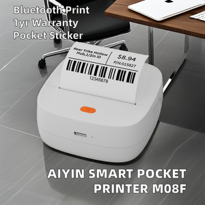 Sản Phẩm Mới 2 Inch Xách Tay <span class=keywords><strong>Mini</strong></span> Thông Minh Máy In Nhãn 58Mm Không Có Mực <span class=keywords><strong>Bluetooth</strong></span> Không Dây Túi Nhãn Dán Máy In Hóa Đơn Nhà Sản Xuất Nhãn - Product Image 4