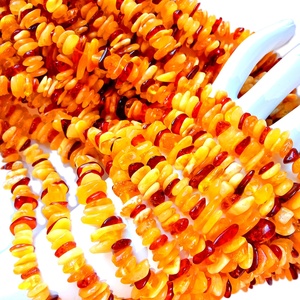 Perline forate lucidate ambra baltica forma libera colore giallo e marrone 16 pollici Strand souvenir <span class=keywords><strong>Amber</strong></span> stones - Product Image 3