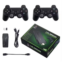 Kontroler Nirkabel Game Controller M8 Konsol Video Game 64G TV Rumah Dilengkapi 20000 Game Stick Nirkabel Ganda 2.4G