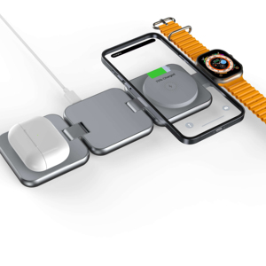 Estación de Carga Inalámbrica Magnética Plegable <span class=keywords><strong>3</strong></span> en 1, Nueva Base Multifunción para iPhone y Auriculares, Optimizada para Viajes, Nueva Carga Inalámbrica - Product Image 2