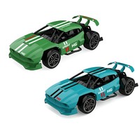 Voiture électrique télécommandée 4 canaux pour enfants, modèle voiture de sport squelette, portée 50m, deux couleurs mélangées, matériau PP, chargeur inclus