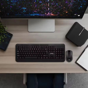 Ensemble <span class=keywords><strong>clavier</strong></span> et <span class=keywords><strong>souris</strong></span> de bureau avec logo personnalisé, <span class=keywords><strong>souris</strong></span> et <span class=keywords><strong>clavier</strong></span> sans fil pour ordinateur, design ergonomique imperméable pour le bureau et les jeux - Product Image 6