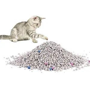 Alta Qualidade Absorvente Clumping Scoopable Bola Forma Bentonite Cat Litter