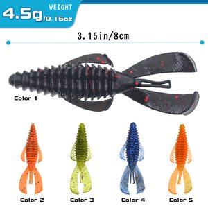 Saldi all'ingrosso 10 pz/borsa 8cm/4.5g esche da <span class=keywords><strong>pesca</strong></span> esche bioniche esche finte esche esche morbide <span class=keywords><strong>esca</strong></span> <span class=keywords><strong>esca</strong></span> da <span class=keywords><strong>pesca</strong></span> - Product Image 3